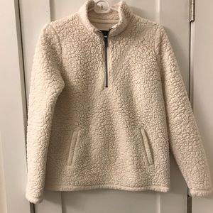 Abercrombie Sherpa half zip pullover small
